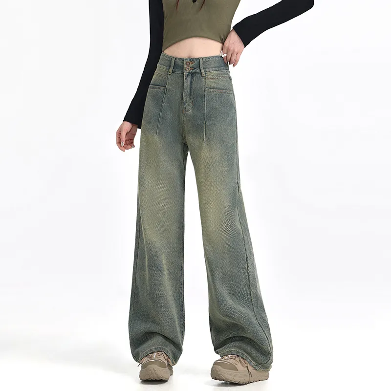 Wen Shan Jeans Women's Vintage Blue-4
