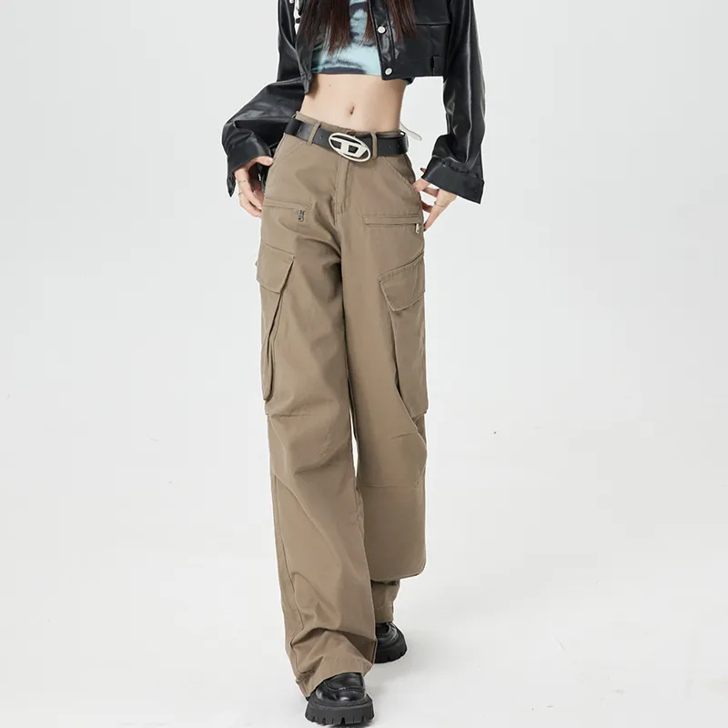 Wen Shan Cargo Pants Women's Coffee-9