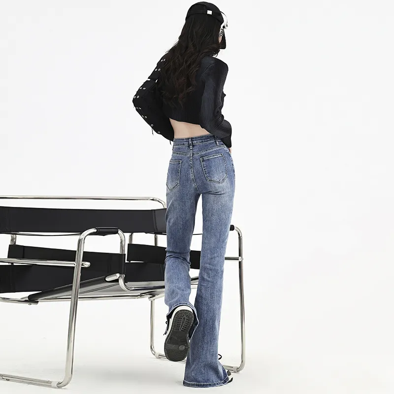 Wen Shan Jeans Women's Vintage Blue-7