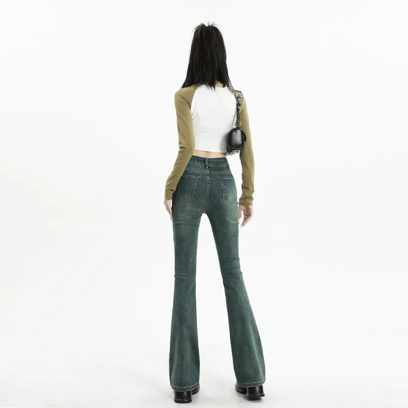 Wen Shan Jeans Women's Vintage Blue-2