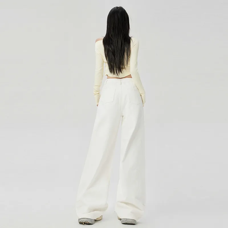 Wen Shan Casual Pants Women's White-7