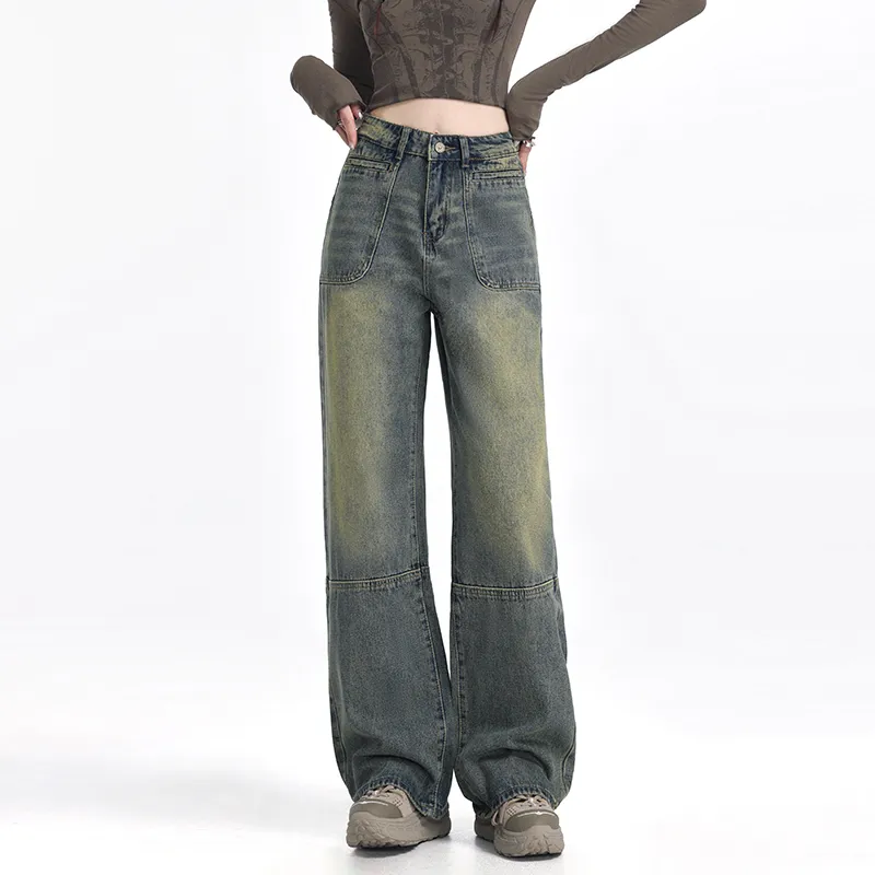Wen Shan Jeans Women's Vintage Blue-3