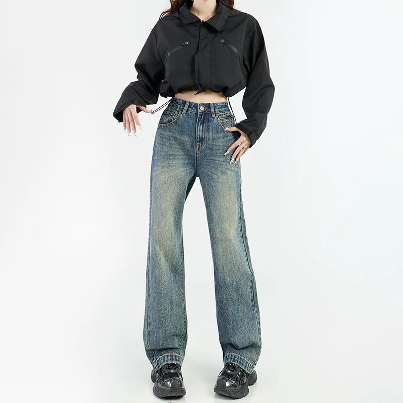 Wen Shan Jeans Women's Vintage Blue-11