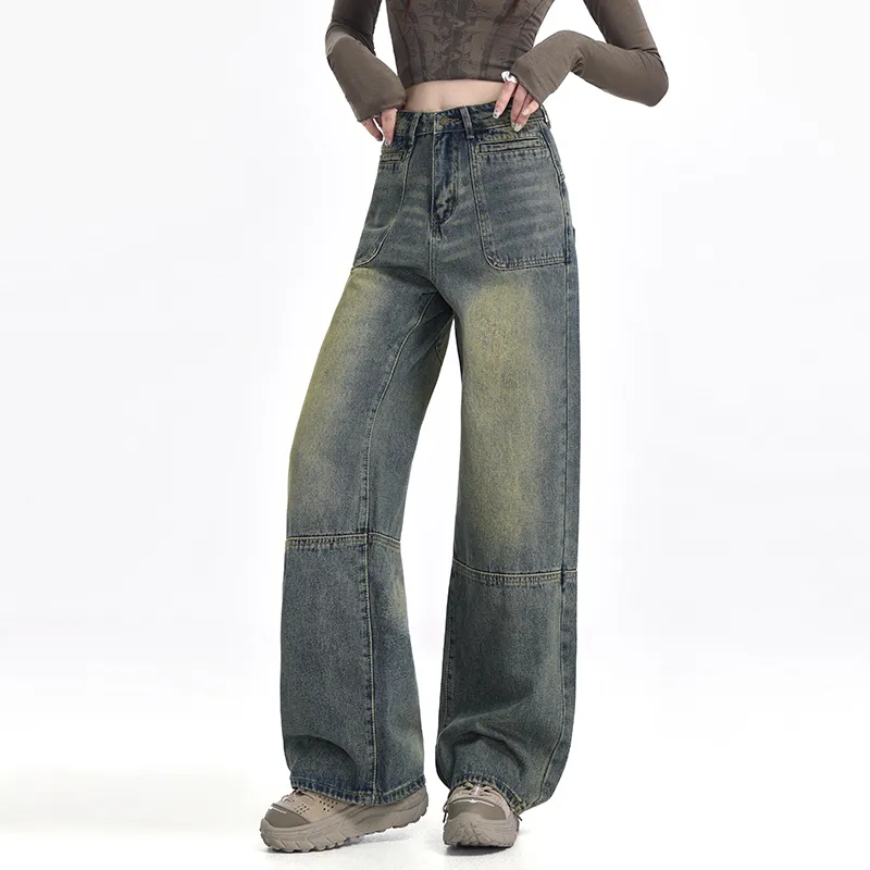 Wen Shan Jeans Women's Vintage Blue-9