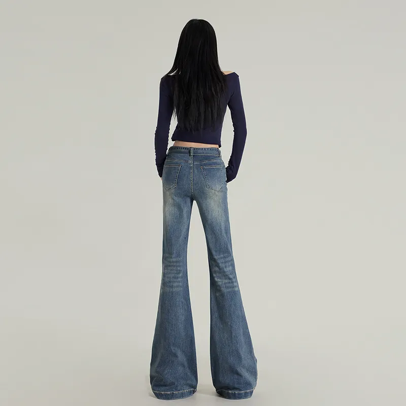 Wen Shan Jeans Women's Vintage Blue-4