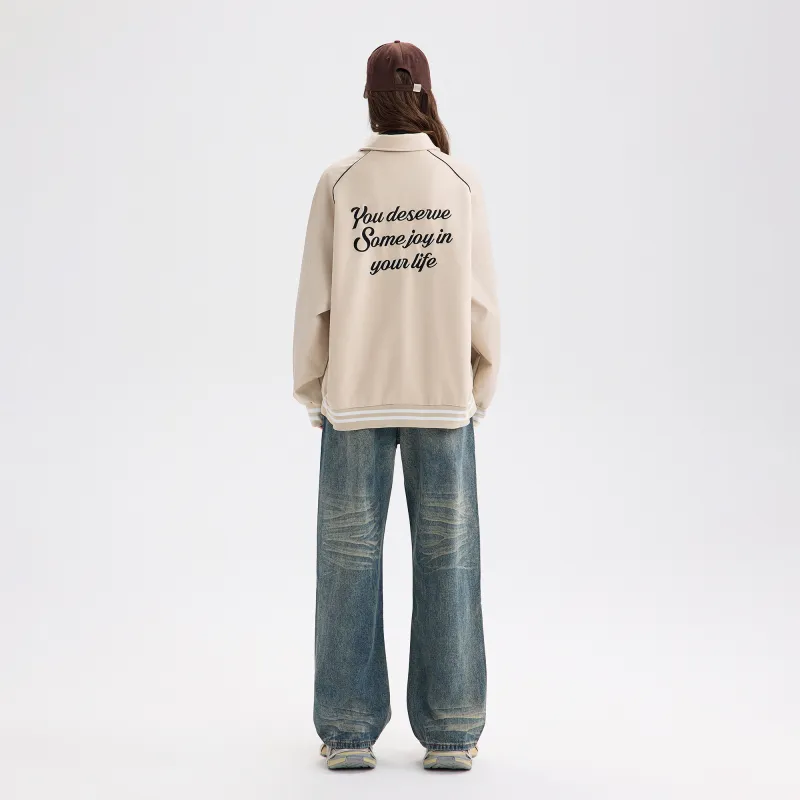 Wen Shan Baseball Jacket Women's Apricot-2
