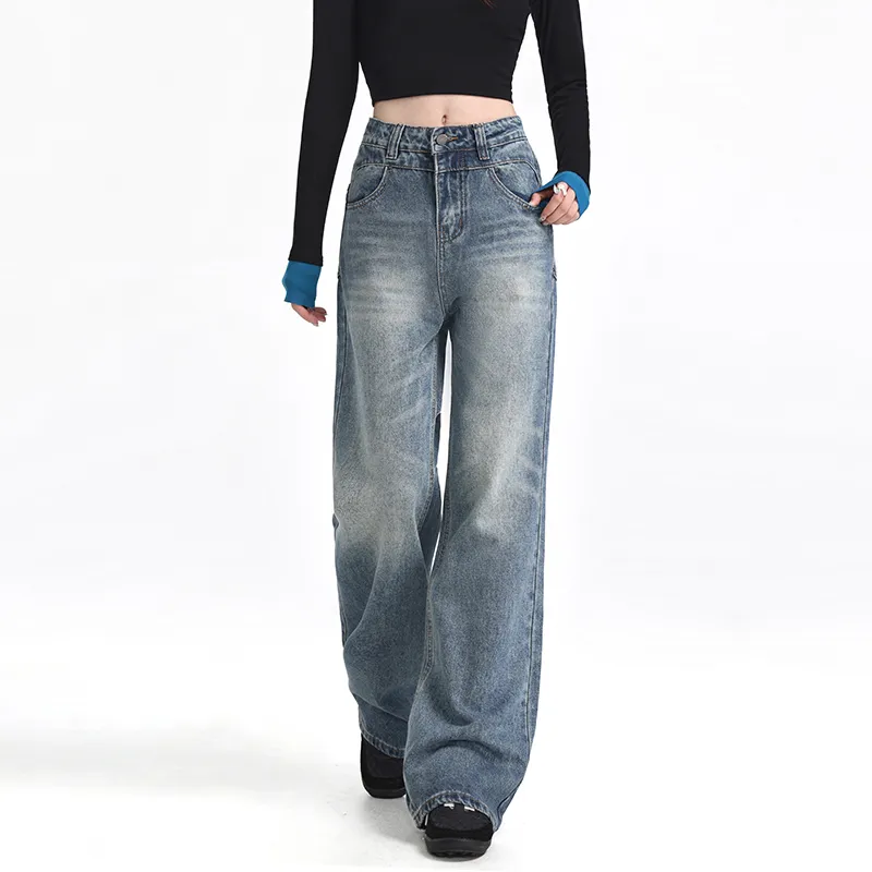 Wen Shan Jeans Women's Vintage Blue-2