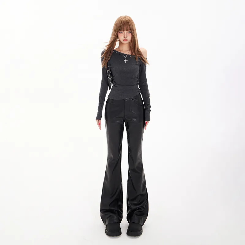 Wen Shan Casual Pants Women's Black-2