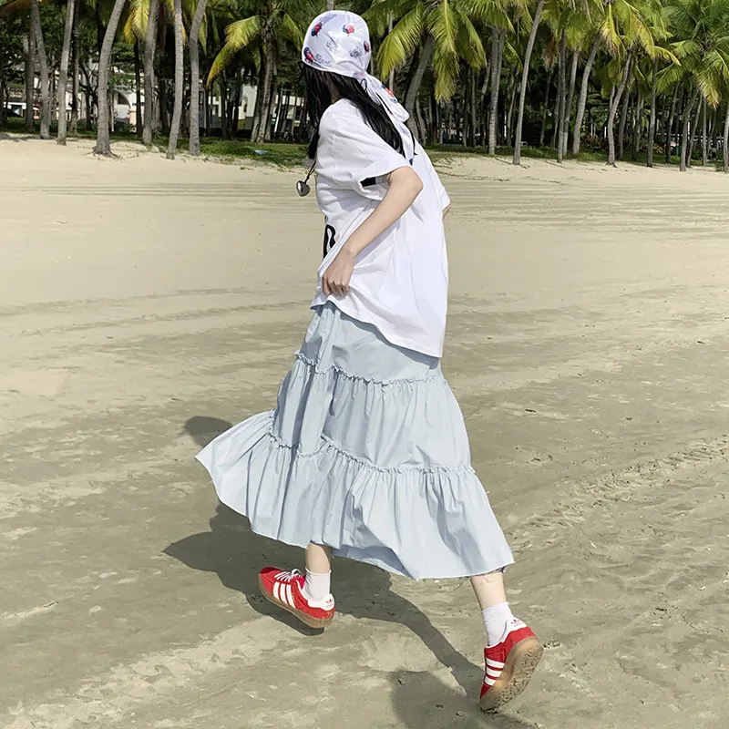 Wen Shan Casual Long Skirt Women's-2