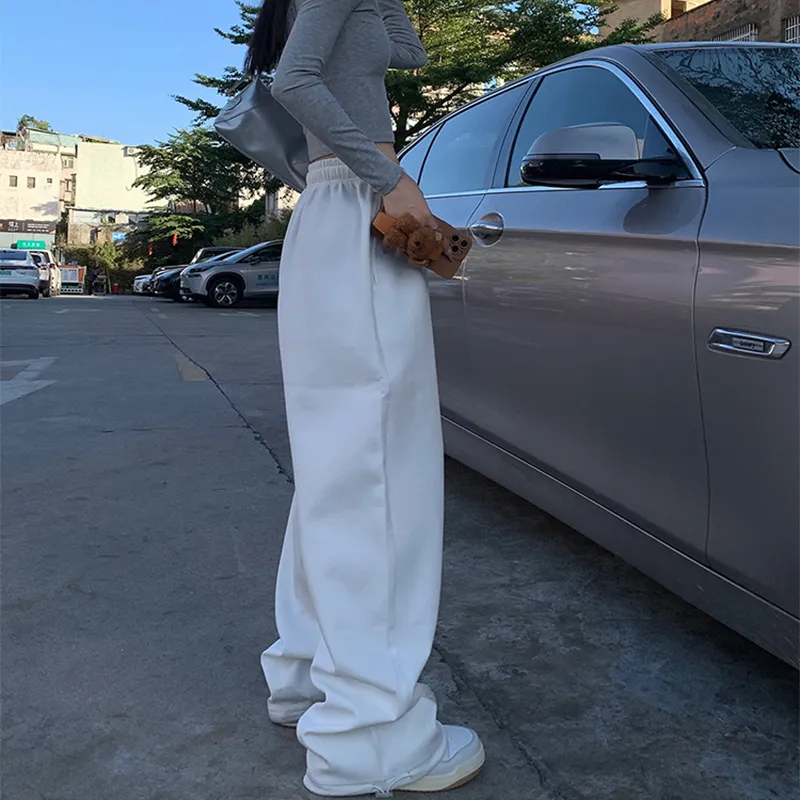 Wen Shan Casual Pants Women's White-3