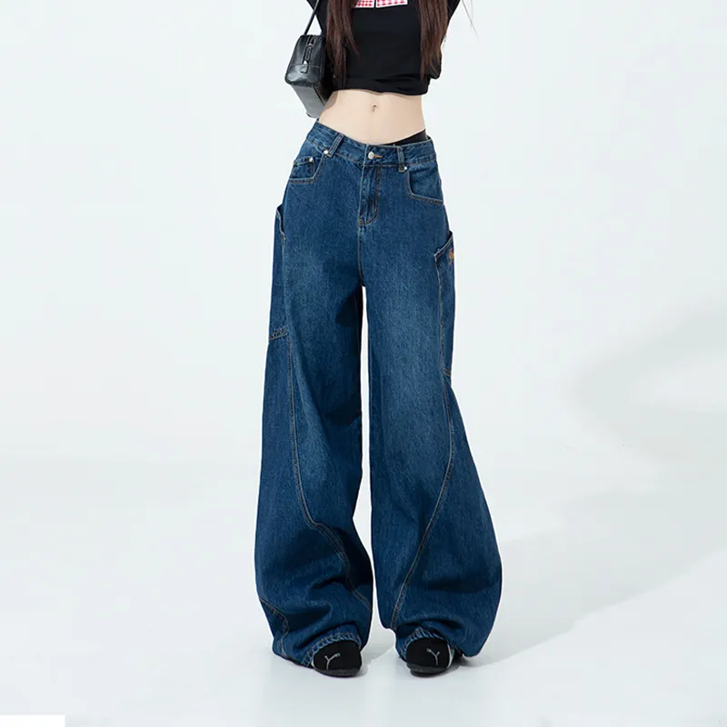 Wen Shan Jeans Women's Dark Blue-10
