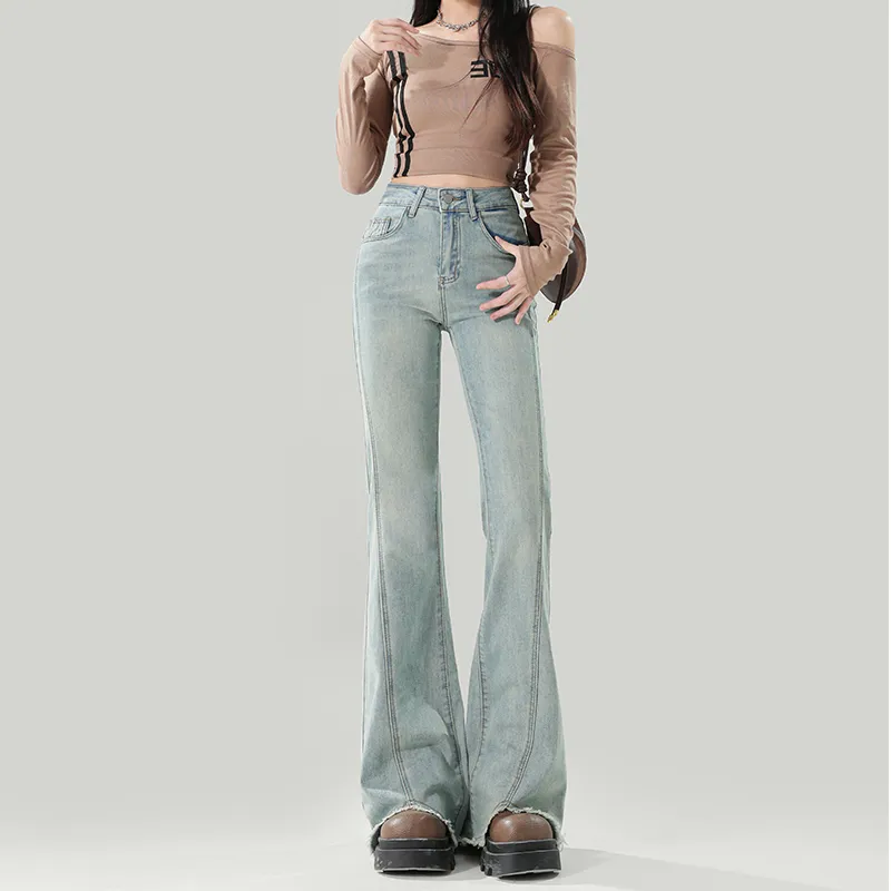 Wen Shan Jeans Women's Light Blue-2