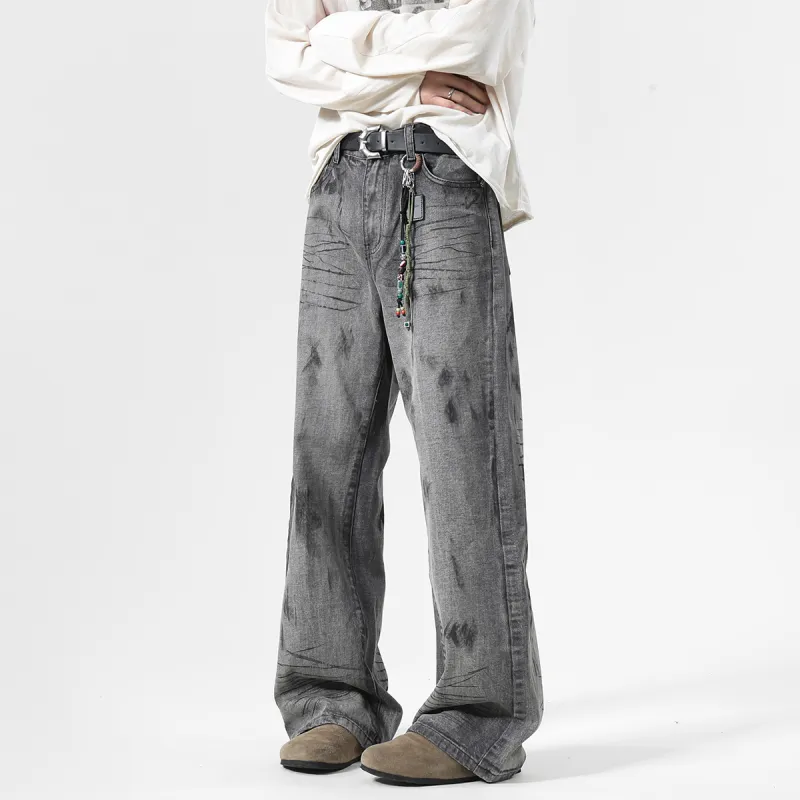 Poshbrain Jeans Unisex Wasteland Gray-2