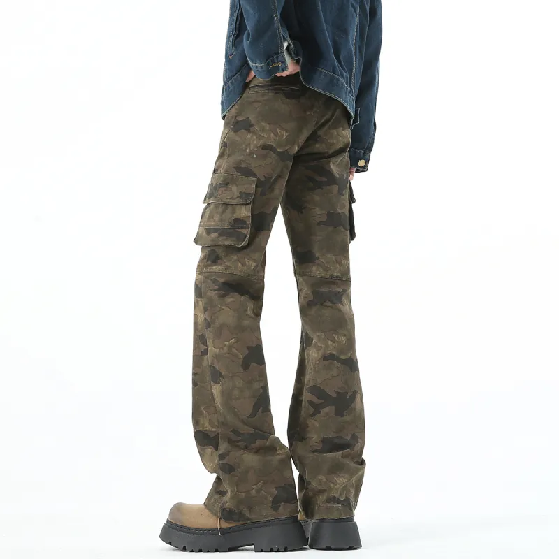 PAINT STAIN Jeans Unisex Camouflage-11