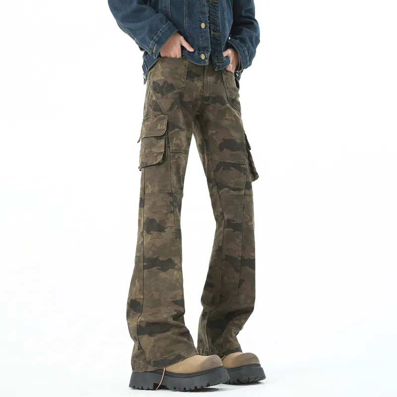 PAINT STAIN Jeans Unisex Camouflage-12