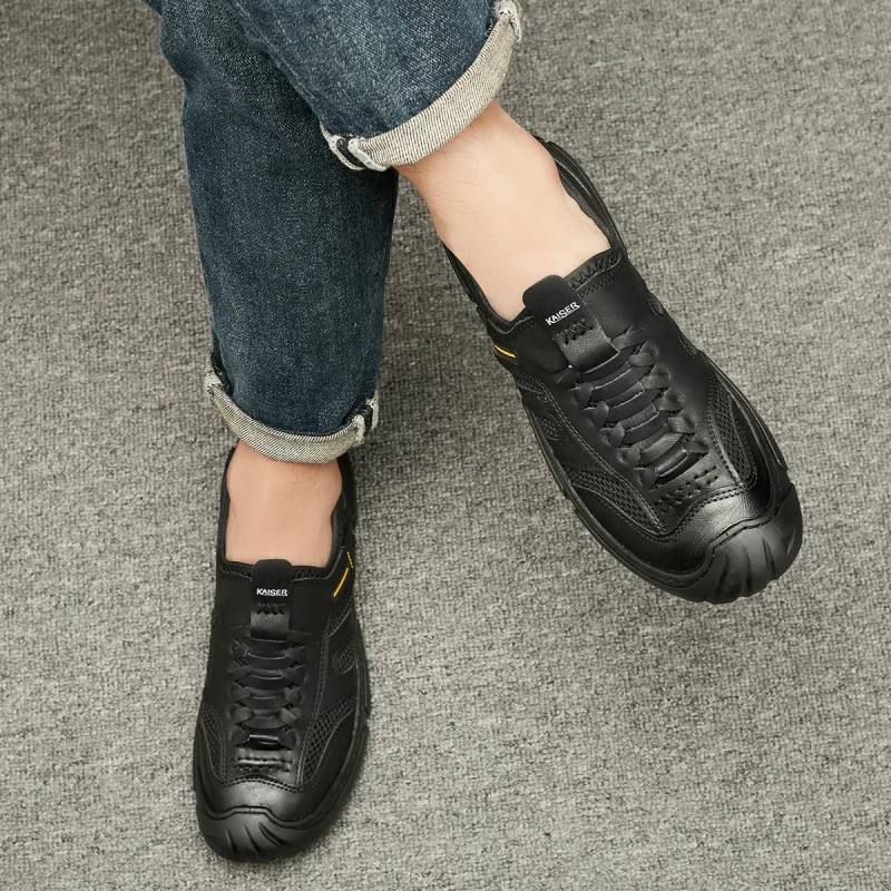 KAISER Low Top Casual Shoes Men's Black-9