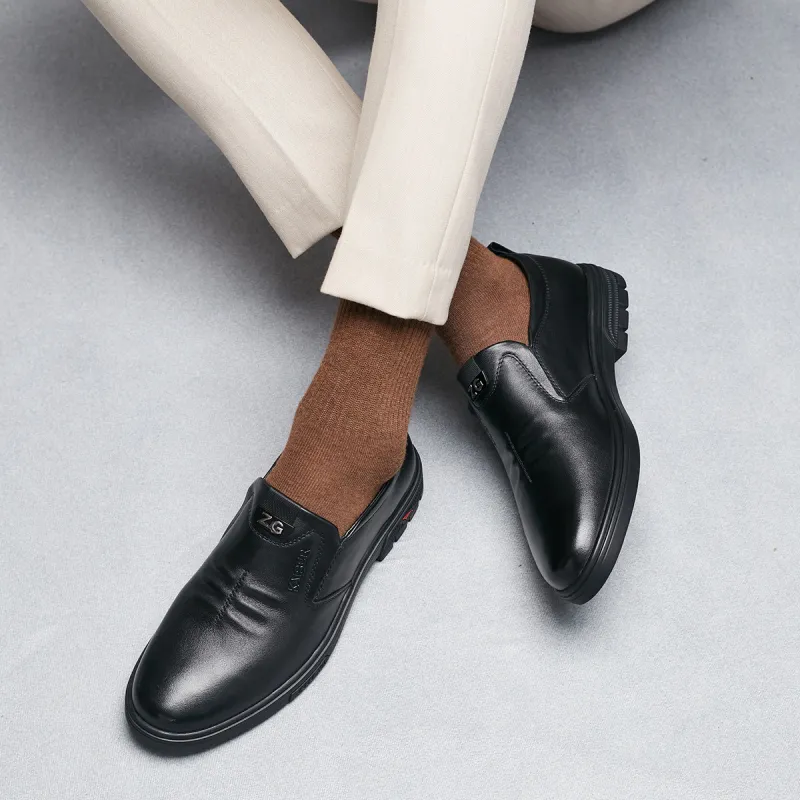 KAISER Dress Shoes Men Low Top Black-6