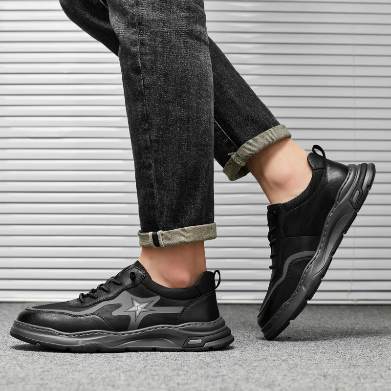 KAISER Low Top Casual Shoes Men's Black-6