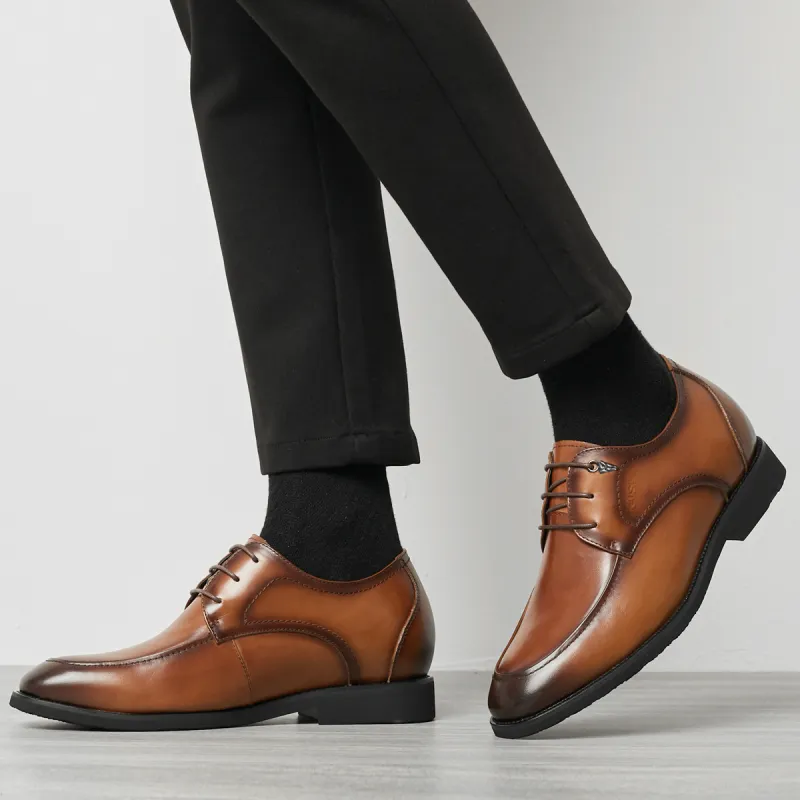 KAISER Dress Shoes Men Low Top Brown/Black-17