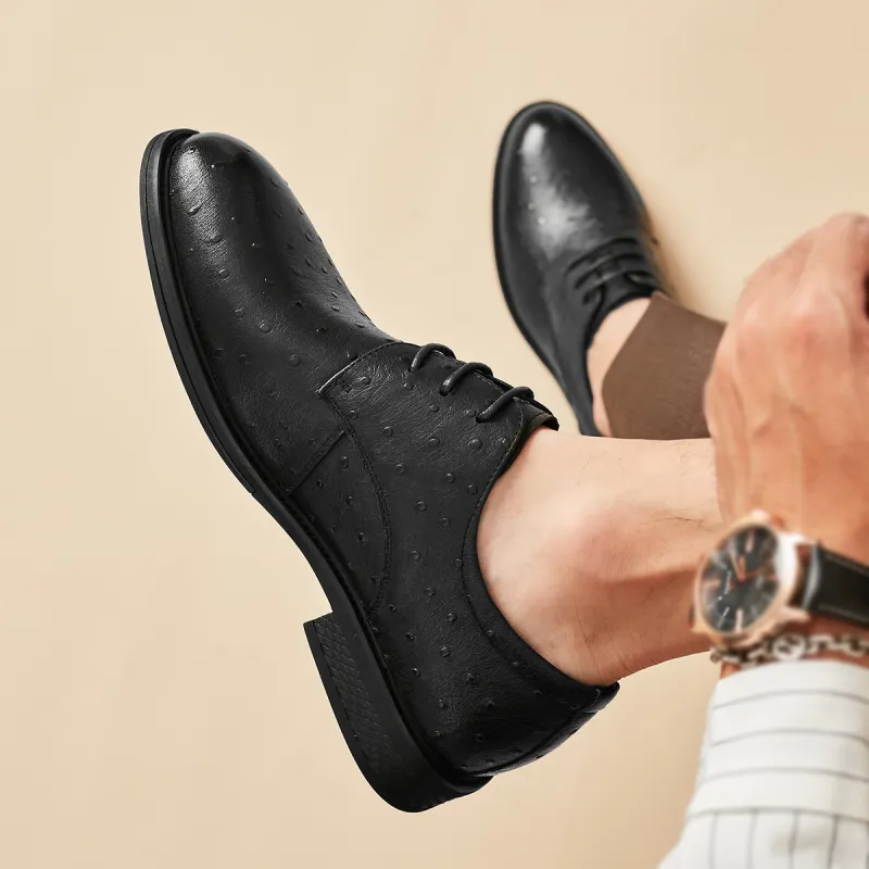 KAISER Dress Shoes Men Low Top Black/Brown-16