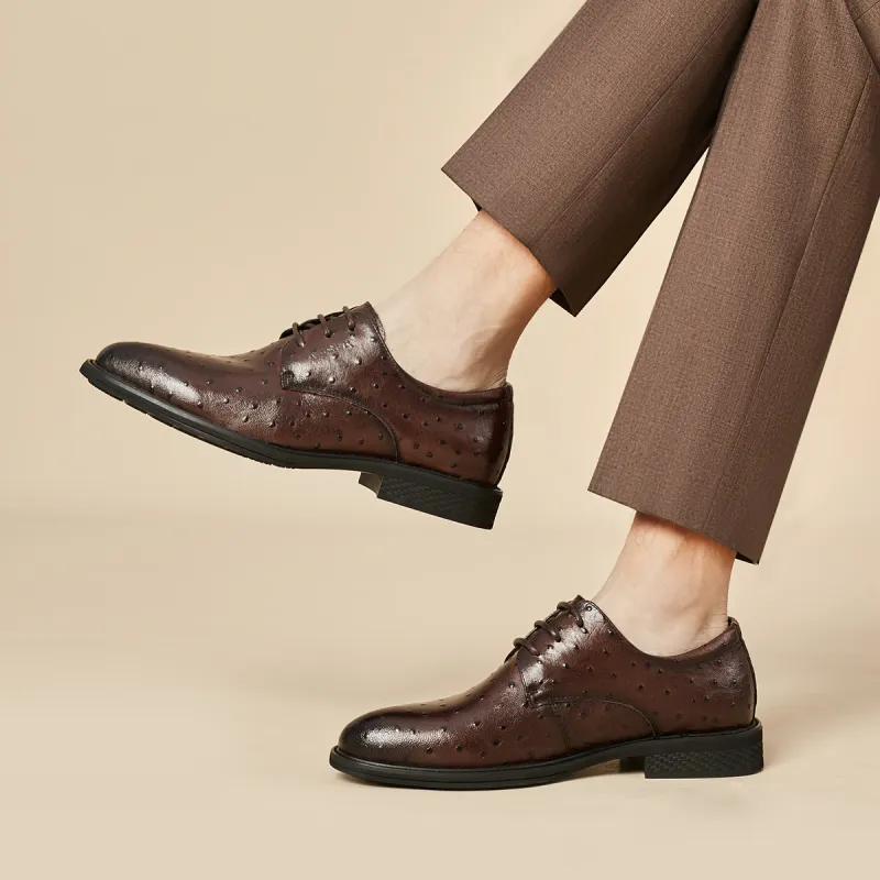 KAISER Dress Shoes Men Low Top Black/Brown-8