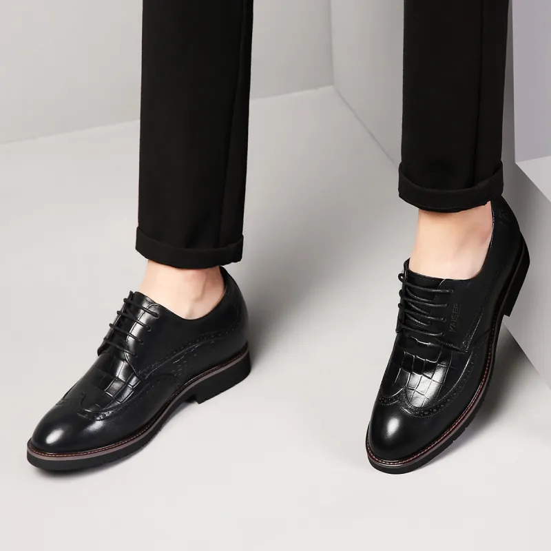 KAISER Dress Shoes Men Low Top Black/Black-7