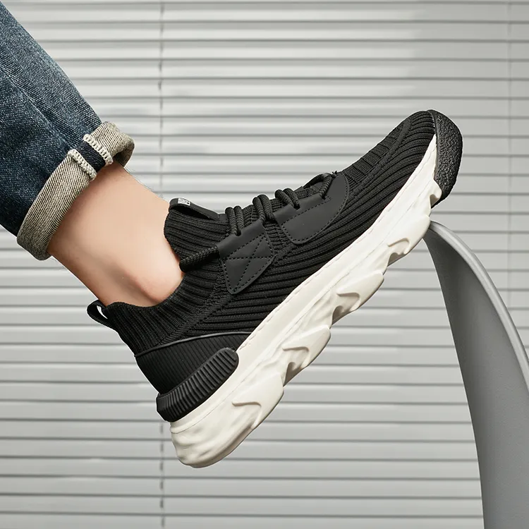 KAISER Cushioning Breathable Coverage Low Top Athletic Shoes Men's Black-8