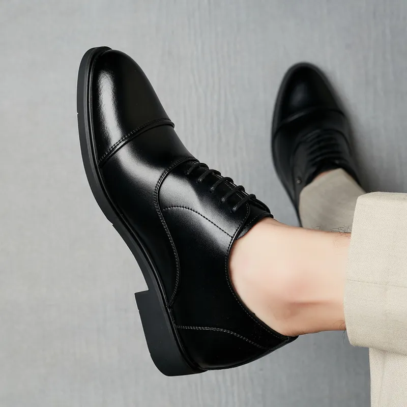 KAISER Dress Shoes Men Low Top Black/Black-8