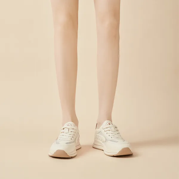 KAISER Wear-Resistant Breathable Supportive Lightweight Height Increasing Low-Top Chunky Sneakers Women's-6