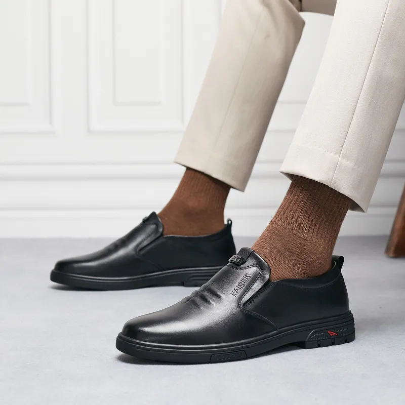 KAISER Dress Shoes Men Low Top Black-7