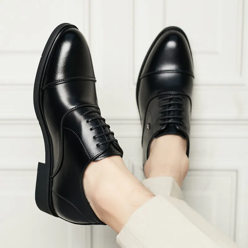 KAISER Dress Shoes Men Low Top Black/Black-5