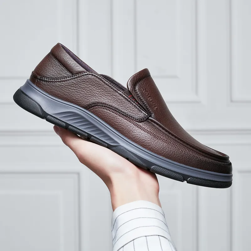 KAISER Dress Shoes Men Low Top Brown/Brown-8