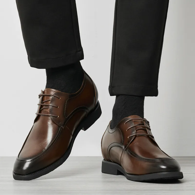 KAISER Dress Shoes Men Low Top Brown/Black-6