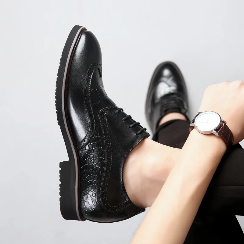 KAISER Dress Shoes Men Low Top Black/Black-6