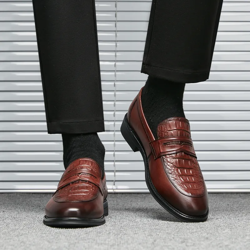 KAISER Dress Shoes Men Low Top Brown/Brown-7