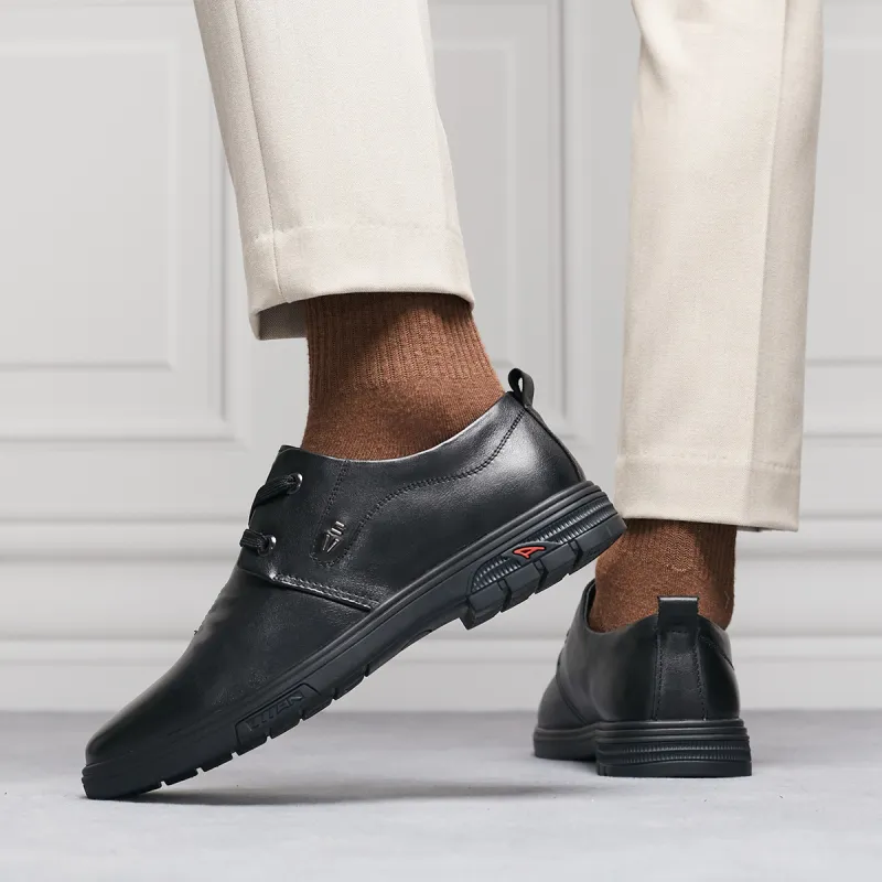 KAISER Dress Shoes Men Low Top Black-19