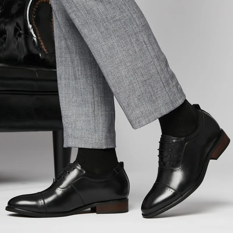 KAISER Dress Shoes Men Low Top Black/Black-6