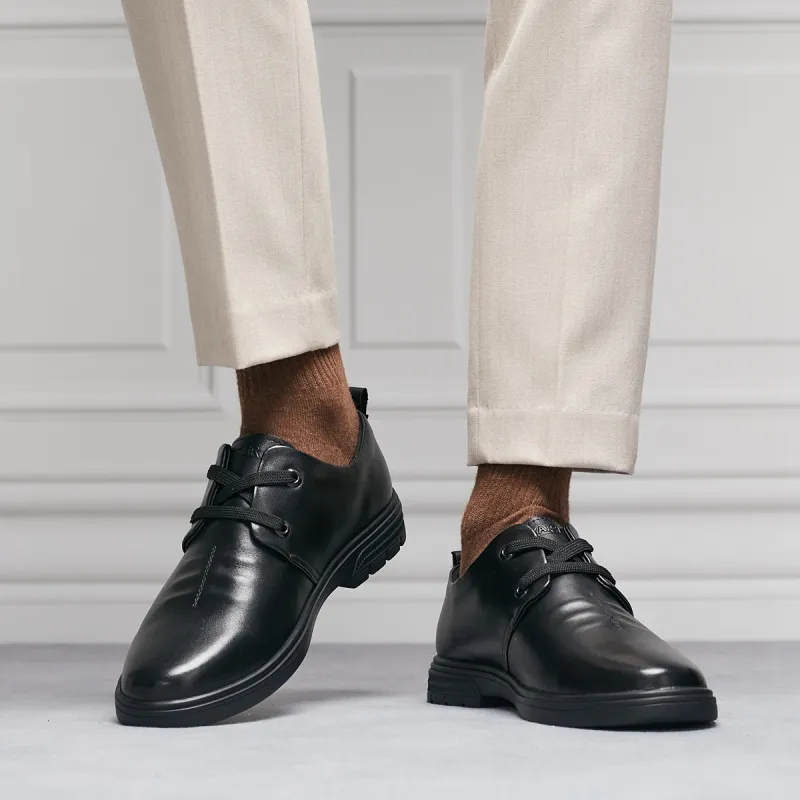 KAISER Dress Shoes Men Low Top Black-16
