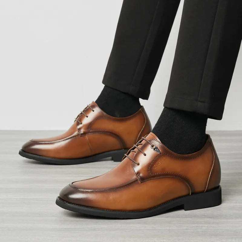 KAISER Dress Shoes Men Low Top Brown/Black-15