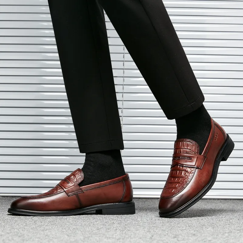 KAISER Dress Shoes Men Low Top Brown/Brown-8