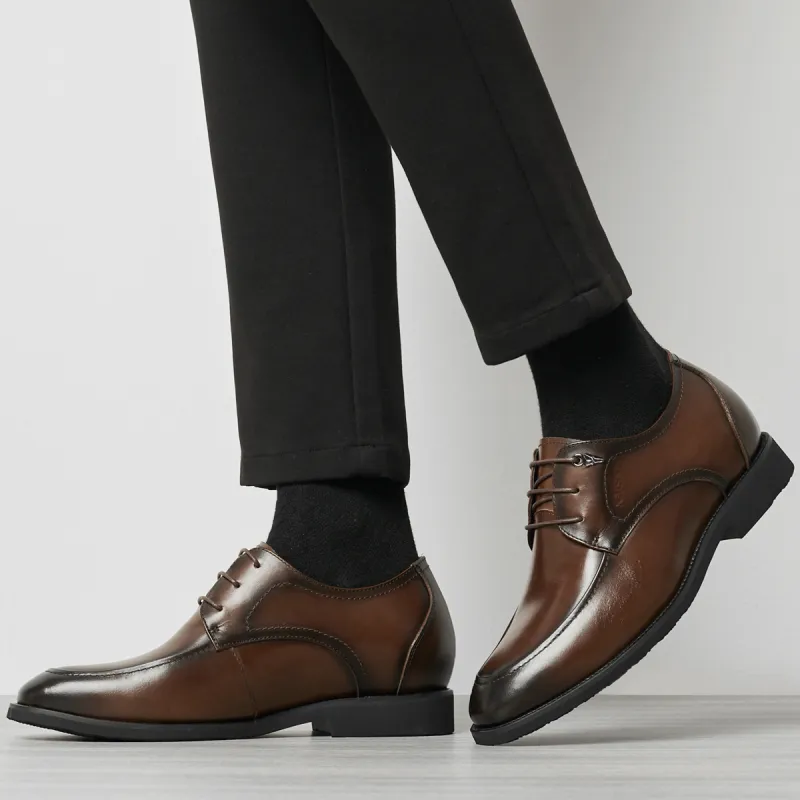 KAISER Dress Shoes Men Low Top Brown/Black-8