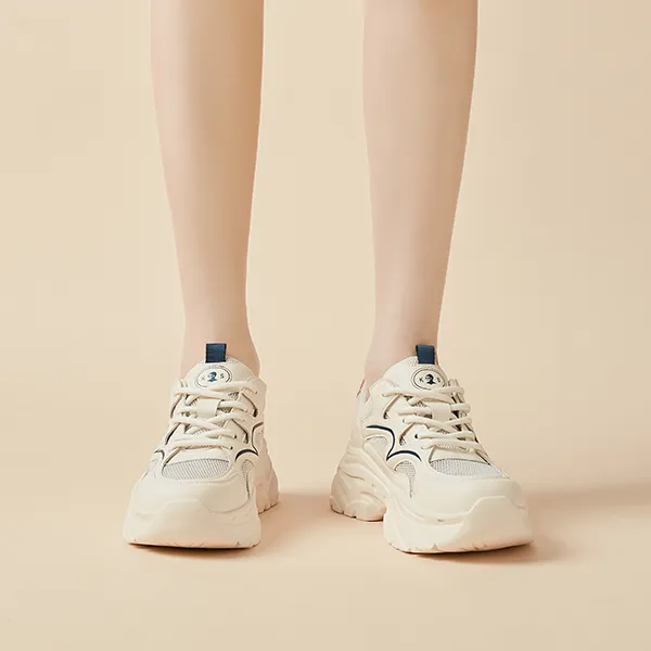 KAISER Cushioned Wear-Resistant Breathable Balanced Lightweight Height Increasing Low-Top Chunky Sneakers Women's-7