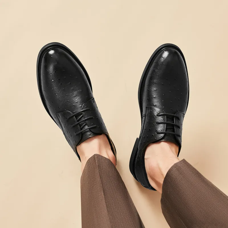 KAISER Dress Shoes Men Low Top Black/Brown-17