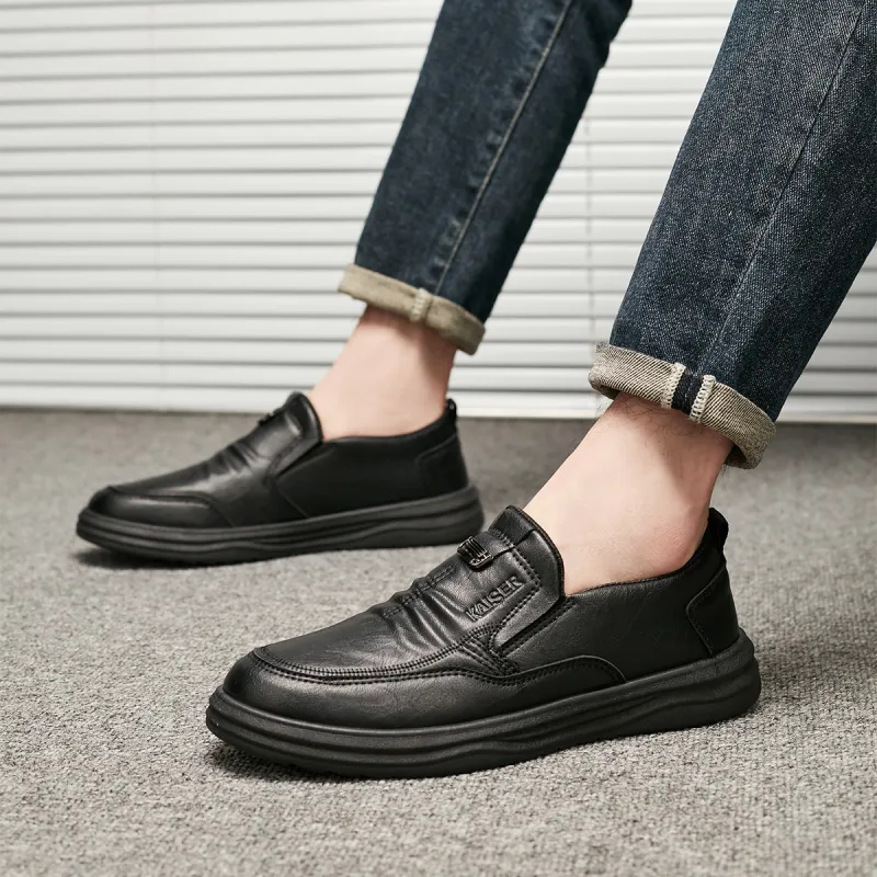 KAISER Men's Casual Shoes Men Low Top Black/Black-6