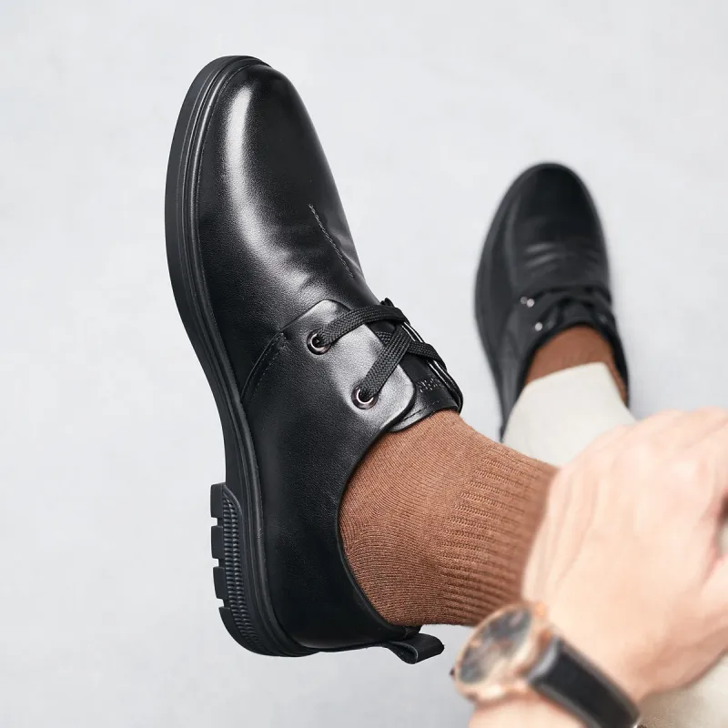 KAISER Dress Shoes Men Low Top Black-18