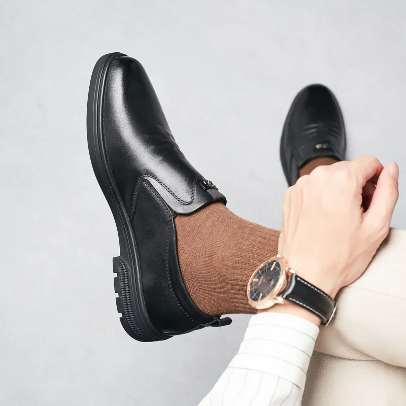 KAISER Dress Shoes Men Low Top Black-8