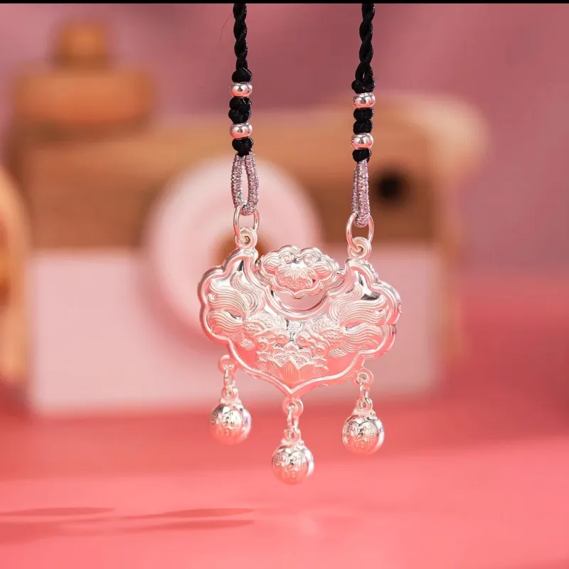 MIAOYINGE 999 Fine Silver Necklaces Women's-2