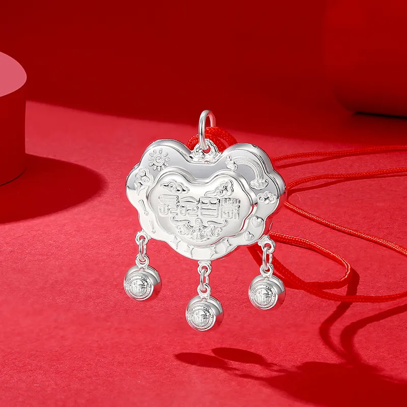 MIAOYINGE 999 Fine Silver Necklaces Unisex-1