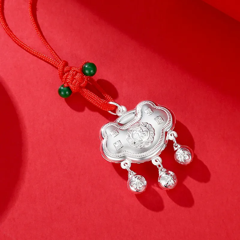 MIAOYINGE 999 Fine Silver Necklaces Kids'-1