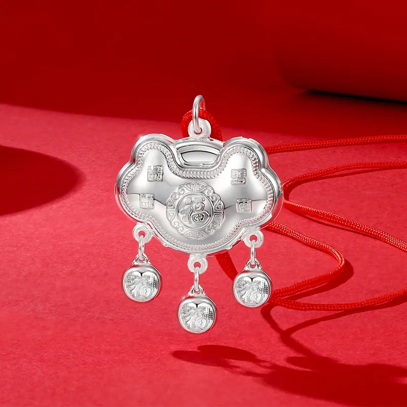 MIAOYINGE 999 Fine Silver Necklaces Kids'-4